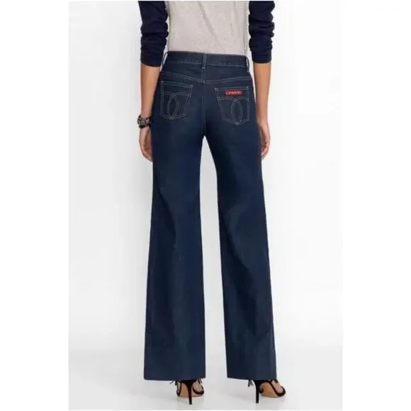 Johnny Was Sasson collaberation LUMIERE WIDE LEG JEAN sz 27 new with tags $198 - Picture 5 of 12